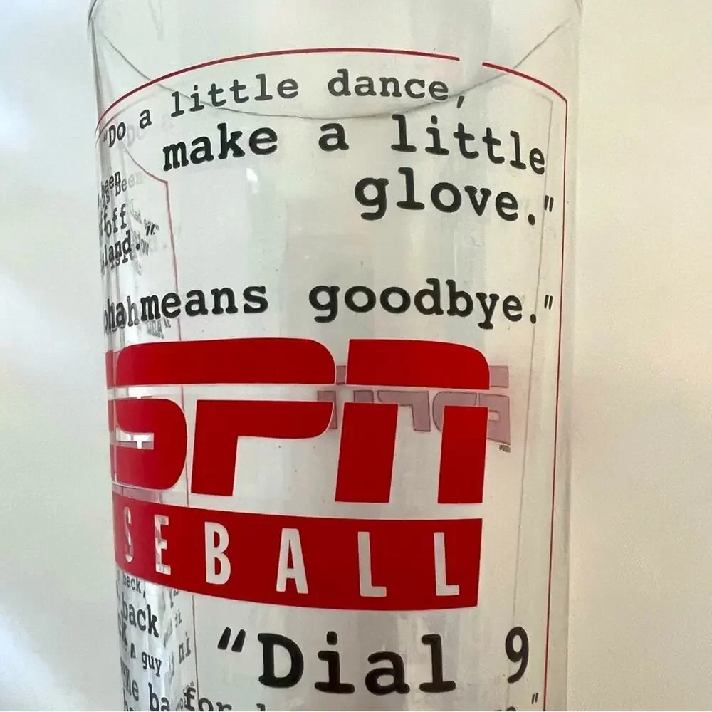 ESPN Baseball Bottom Commentator Quotes Beer 24oz Pint Glass